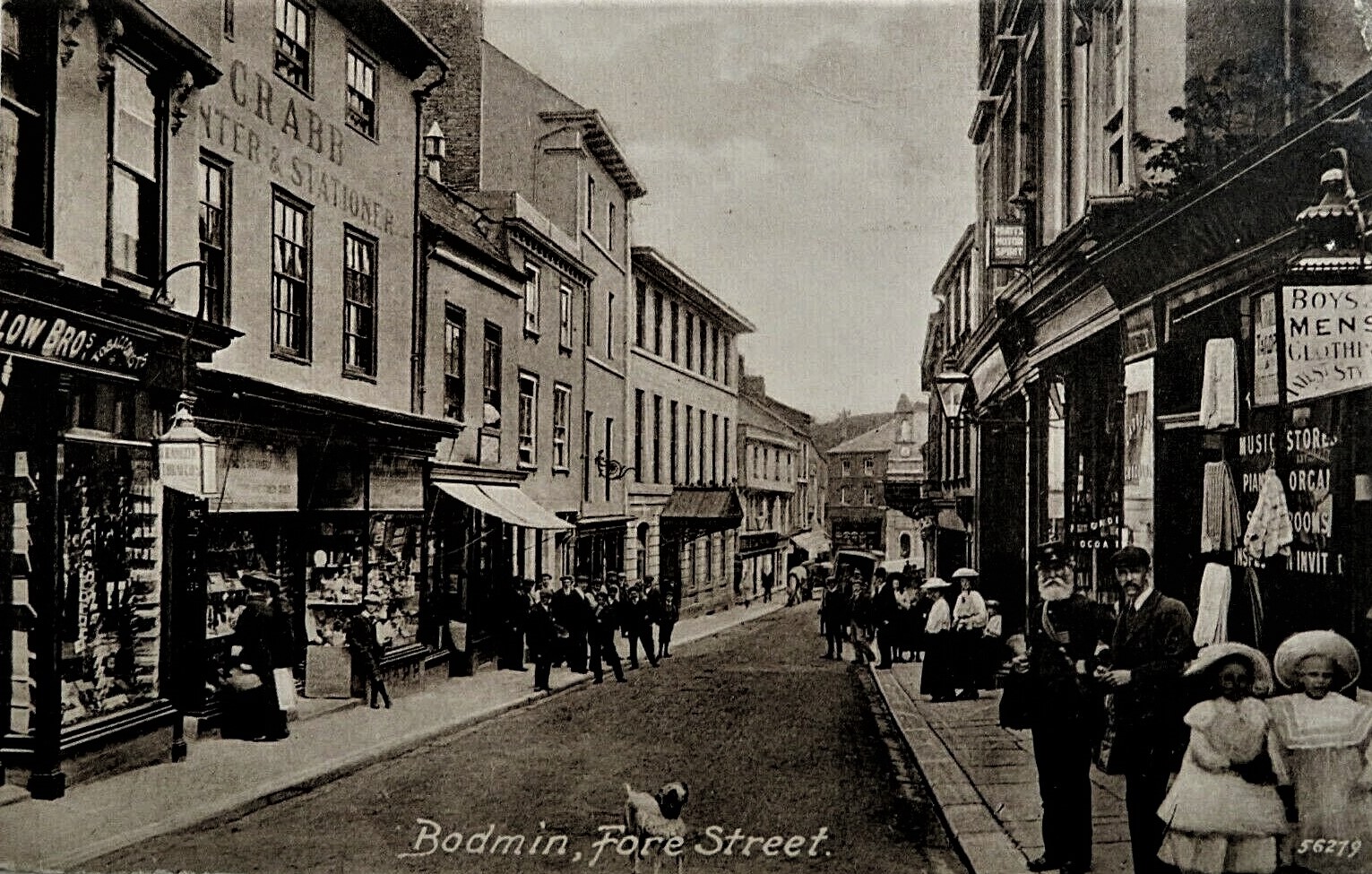 Historic Fore Street in Bodmin, Cornwall