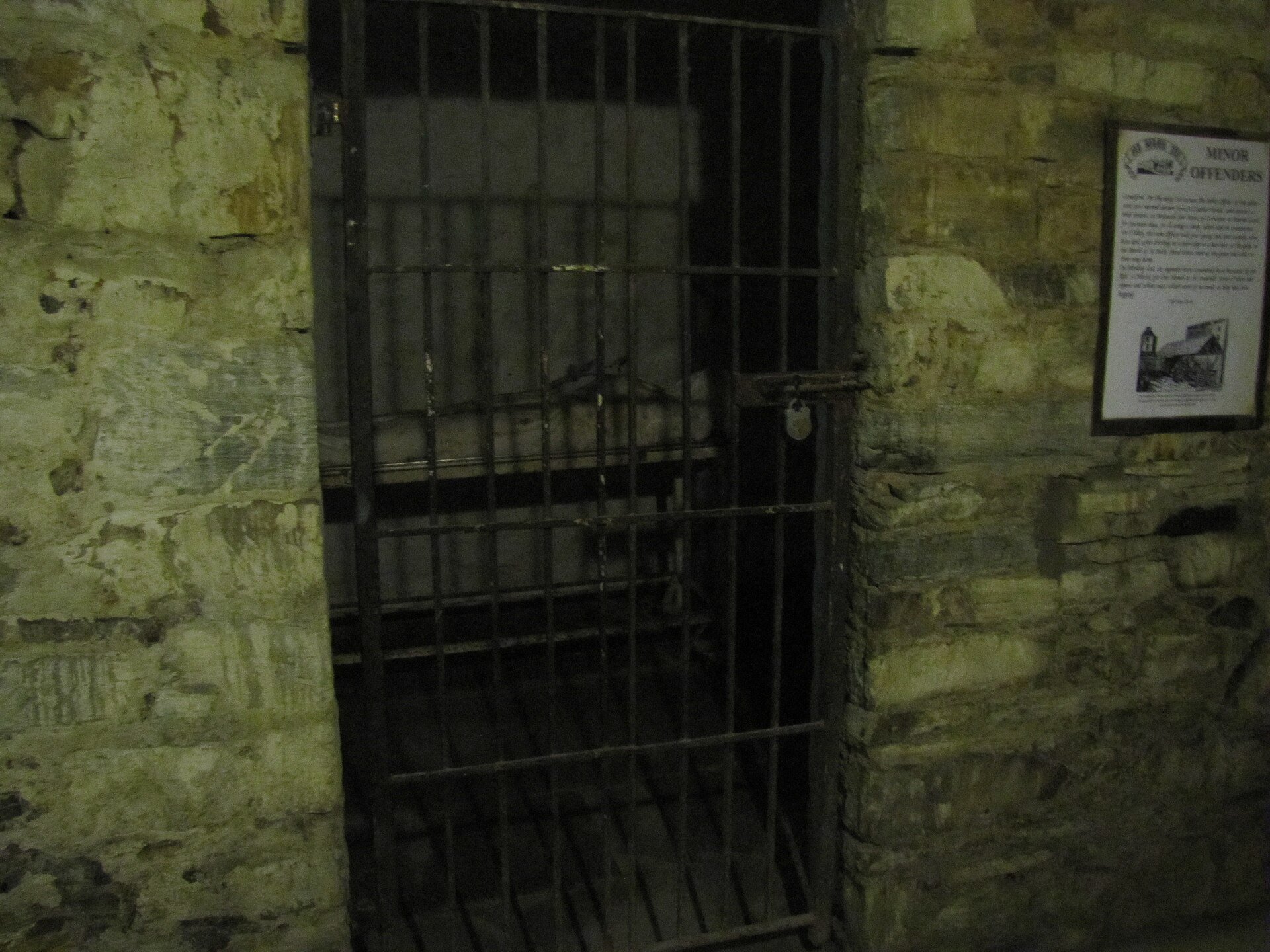 Stone and iron interior at Bodmin Jail